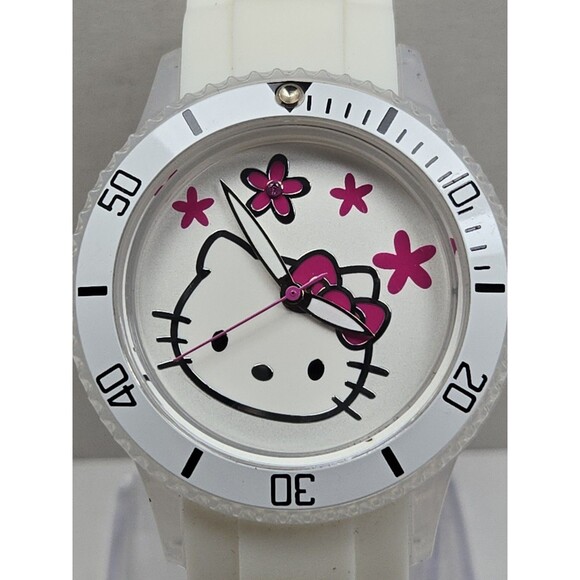 Hello Kitty Sanrio Kimora Lee Glow In Dark Strap Pink Sapphire Watch New Battery main image 10